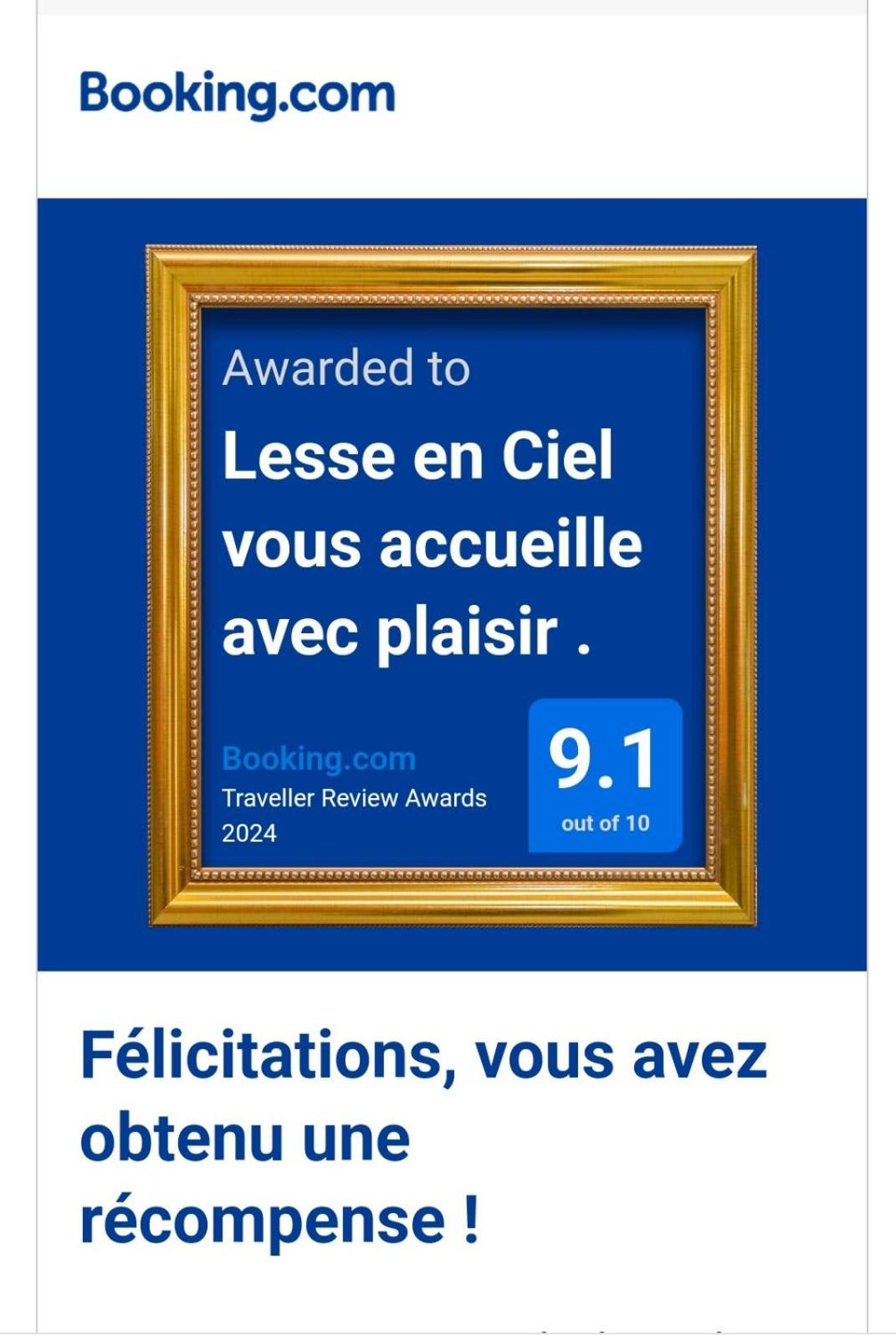 Lesse En Ciel Vous Accueille Avec Plaisir . Villa Houyet Kültér fotó
